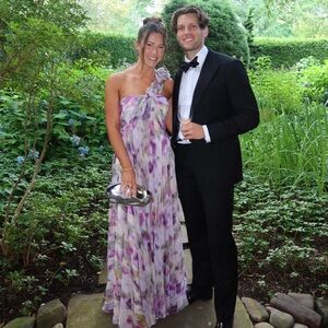 Muse by Marchesa Posey Chiffon One Shoulder Neck Sleeveless Applique Maxi Dress